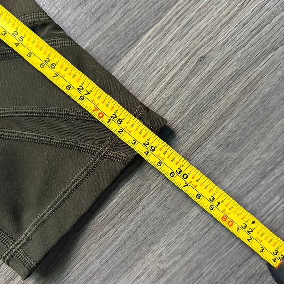 Lululemon Women's Wunder Under High-Rise Crop 21" *Mesh - Dark Olive - Picture 9 of 10